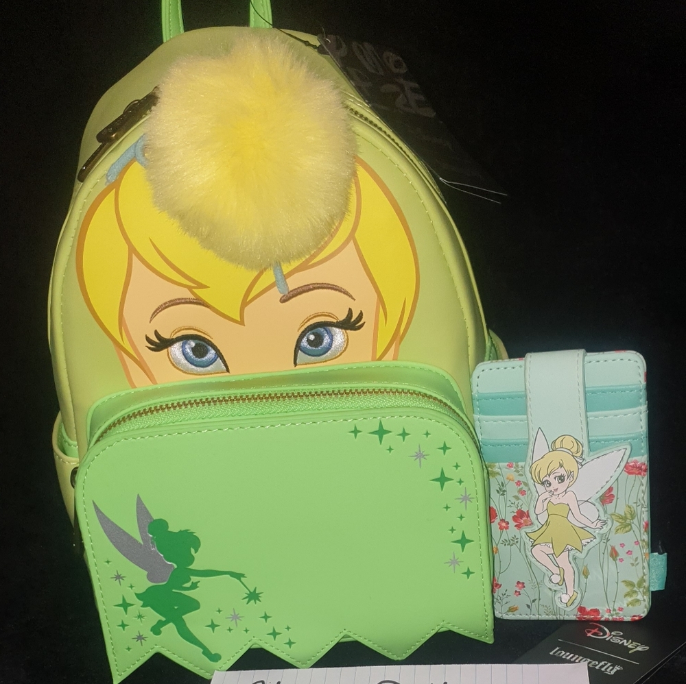 NWT Tinkerbell Cosplay Exclusive Mini Backpack & Card Holder IN HAND